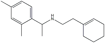 [2-(cyclohex-1-en-1-yl)ethyl][1-(2,4-dimethylphenyl)ethyl]amine Struktur