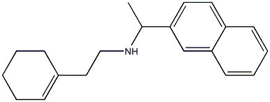 [2-(cyclohex-1-en-1-yl)ethyl][1-(naphthalen-2-yl)ethyl]amine Struktur