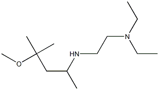 [2-(diethylamino)ethyl](4-methoxy-4-methylpentan-2-yl)amine Struktur