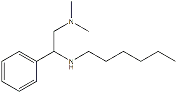 [2-(dimethylamino)-1-phenylethyl](hexyl)amine Struktur