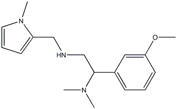 [2-(dimethylamino)-2-(3-methoxyphenyl)ethyl][(1-methyl-1H-pyrrol-2-yl)methyl]amine Struktur