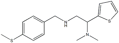 [2-(dimethylamino)-2-(thiophen-2-yl)ethyl]({[4-(methylsulfanyl)phenyl]methyl})amine Struktur