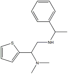 [2-(dimethylamino)-2-(thiophen-2-yl)ethyl](1-phenylethyl)amine Struktur