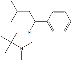 [2-(dimethylamino)-2-methylpropyl](3-methyl-1-phenylbutyl)amine Struktur