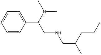 [2-(dimethylamino)-2-phenylethyl](2-methylpentyl)amine Struktur