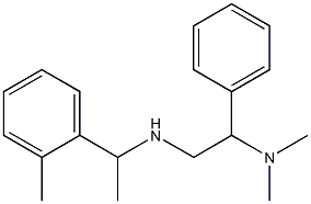 [2-(dimethylamino)-2-phenylethyl][1-(2-methylphenyl)ethyl]amine Struktur