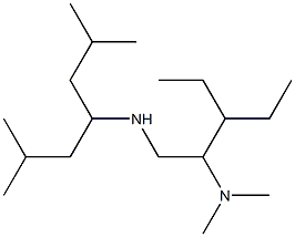 [2-(dimethylamino)-3-ethylpentyl](2,6-dimethylheptan-4-yl)amine Struktur