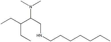 [2-(dimethylamino)-3-ethylpentyl](heptyl)amine Struktur