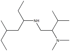 [2-(dimethylamino)-3-methylbutyl](5-methylheptan-3-yl)amine Struktur