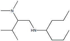 [2-(dimethylamino)-3-methylbutyl](heptan-4-yl)amine Struktur