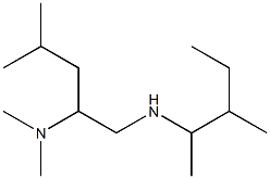 [2-(dimethylamino)-4-methylpentyl](3-methylpentan-2-yl)amine Struktur