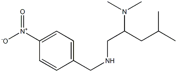 [2-(dimethylamino)-4-methylpentyl][(4-nitrophenyl)methyl]amine Struktur