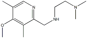 [2-(dimethylamino)ethyl][(4-methoxy-3,5-dimethylpyridin-2-yl)methyl]amine Struktur