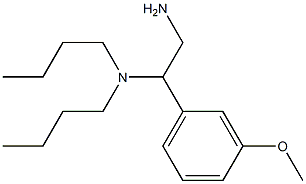 [2-amino-1-(3-methoxyphenyl)ethyl]dibutylamine Struktur