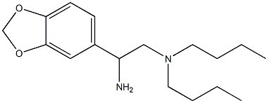 [2-amino-2-(2H-1,3-benzodioxol-5-yl)ethyl]dibutylamine Struktur