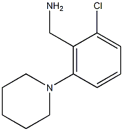 [2-chloro-6-(piperidin-1-yl)phenyl]methanamine Struktur