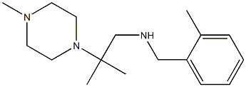 [2-methyl-2-(4-methylpiperazin-1-yl)propyl][(2-methylphenyl)methyl]amine Struktur