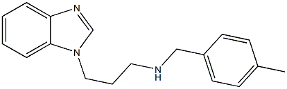 [3-(1H-1,3-benzodiazol-1-yl)propyl][(4-methylphenyl)methyl]amine Struktur