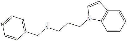 [3-(1H-indol-1-yl)propyl](pyridin-4-ylmethyl)amine Struktur