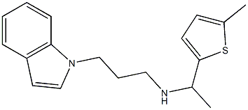 [3-(1H-indol-1-yl)propyl][1-(5-methylthiophen-2-yl)ethyl]amine Struktur