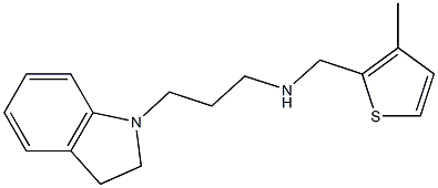 [3-(2,3-dihydro-1H-indol-1-yl)propyl][(3-methylthiophen-2-yl)methyl]amine Struktur