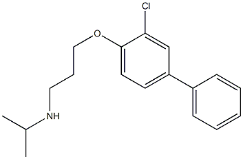 [3-(2-chloro-4-phenylphenoxy)propyl](propan-2-yl)amine Struktur