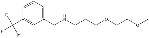 [3-(2-methoxyethoxy)propyl]({[3-(trifluoromethyl)phenyl]methyl})amine Struktur