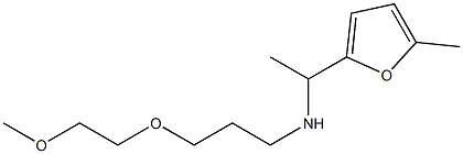 [3-(2-methoxyethoxy)propyl][1-(5-methylfuran-2-yl)ethyl]amine Struktur