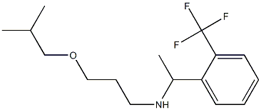 [3-(2-methylpropoxy)propyl]({1-[2-(trifluoromethyl)phenyl]ethyl})amine Struktur