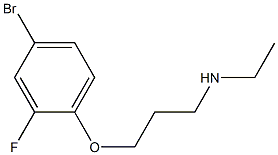 [3-(4-bromo-2-fluorophenoxy)propyl](ethyl)amine Struktur