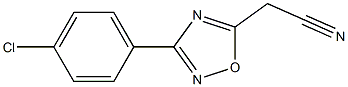 [3-(4-chlorophenyl)-1,2,4-oxadiazol-5-yl]acetonitrile Struktur