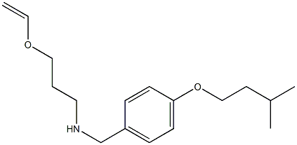 [3-(ethenyloxy)propyl]({[4-(3-methylbutoxy)phenyl]methyl})amine Struktur