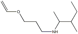 [3-(ethenyloxy)propyl](3-methylpentan-2-yl)amine Struktur