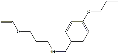 [3-(ethenyloxy)propyl][(4-propoxyphenyl)methyl]amine Struktur