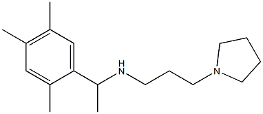 [3-(pyrrolidin-1-yl)propyl][1-(2,4,5-trimethylphenyl)ethyl]amine Struktur