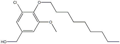 [3-chloro-5-methoxy-4-(nonyloxy)phenyl]methanol Struktur