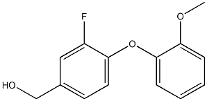 [3-fluoro-4-(2-methoxyphenoxy)phenyl]methanol Struktur