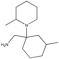 [3-methyl-1-(2-methylpiperidin-1-yl)cyclohexyl]methanamine Struktur