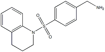 [4-(1,2,3,4-tetrahydroquinoline-1-sulfonyl)phenyl]methanamine Struktur