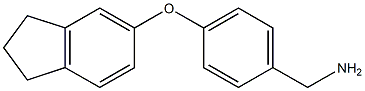 [4-(2,3-dihydro-1H-inden-5-yloxy)phenyl]methanamine Struktur