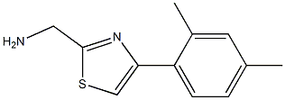 [4-(2,4-dimethylphenyl)-1,3-thiazol-2-yl]methanamine Struktur