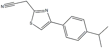 [4-(4-isopropylphenyl)-1,3-thiazol-2-yl]acetonitrile Struktur