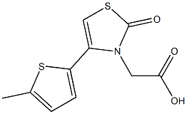 [4-(5-methylthien-2-yl)-2-oxo-1,3-thiazol-3(2H)-yl]acetic acid Struktur