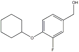 [4-(cyclohexyloxy)-3-fluorophenyl]methanol Struktur