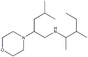 [4-methyl-2-(morpholin-4-yl)pentyl](3-methylpentan-2-yl)amine Struktur