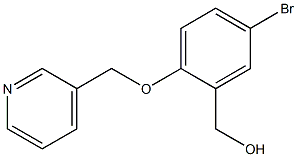 [5-bromo-2-(pyridin-3-ylmethoxy)phenyl]methanol Struktur