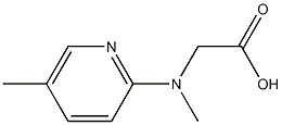 [methyl(5-methylpyridin-2-yl)amino]acetic acid Struktur