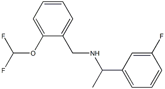 {[2-(difluoromethoxy)phenyl]methyl}[1-(3-fluorophenyl)ethyl]amine Struktur