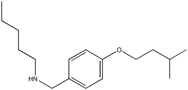 {[4-(3-methylbutoxy)phenyl]methyl}(pentyl)amine Struktur