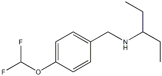 {[4-(difluoromethoxy)phenyl]methyl}(pentan-3-yl)amine Struktur